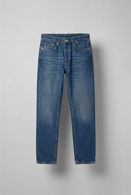 Erkek Relaxed Straight Fit Basic Jean Mavi