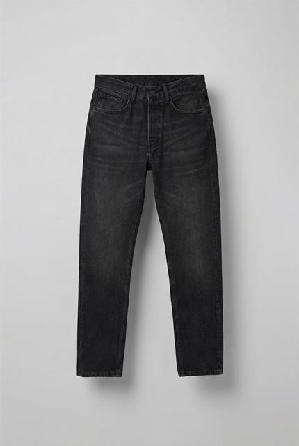 Erkek Relaxed Straight Fit Basic Jean Siyah