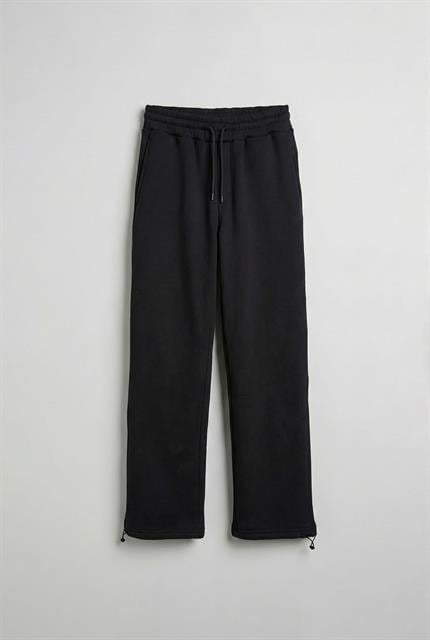 Erkek Şardonlu Basic Baggy Eşofman Altı Siyah