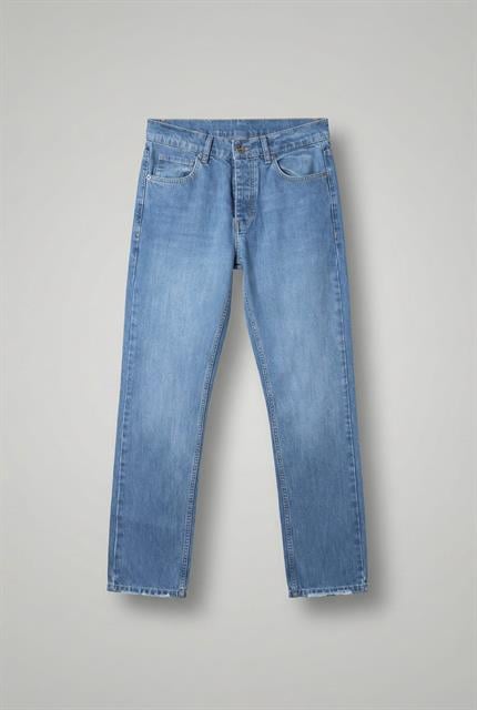 Erkek Slim Fit %100 Pamuk Essential Basic Jean Mavi