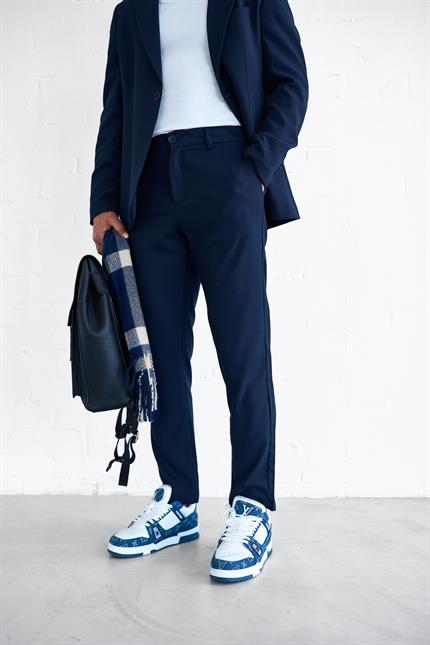 Erkek Slim Fit Takım Elbise Lacivert