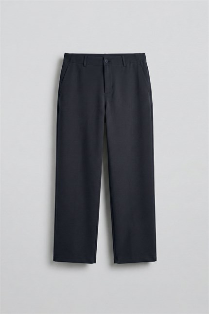 Erkek Smart Casual Bol Paça Relaxed Fit Pantolon Lacivert