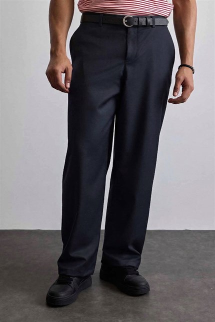 Erkek Smart Casual İnce Metal Tokalı Kemer Siyah
