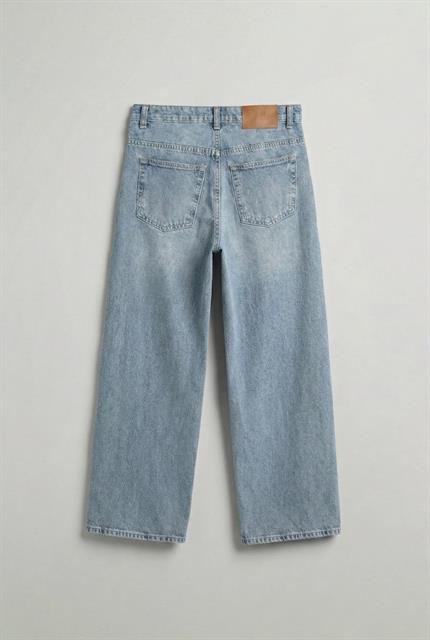 Erkek Süper Baggy Fit Jean Pantolon Açık Mavi