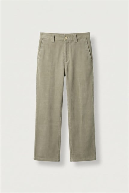 Erkek Süper Baggy Fitilli Kadife Pantolon Haki