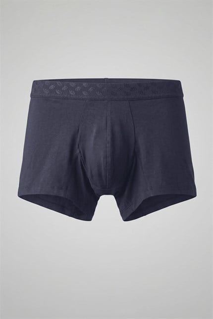 Erkek Torbalı Yumuşak Dokulu Modal Boxer Lacivert