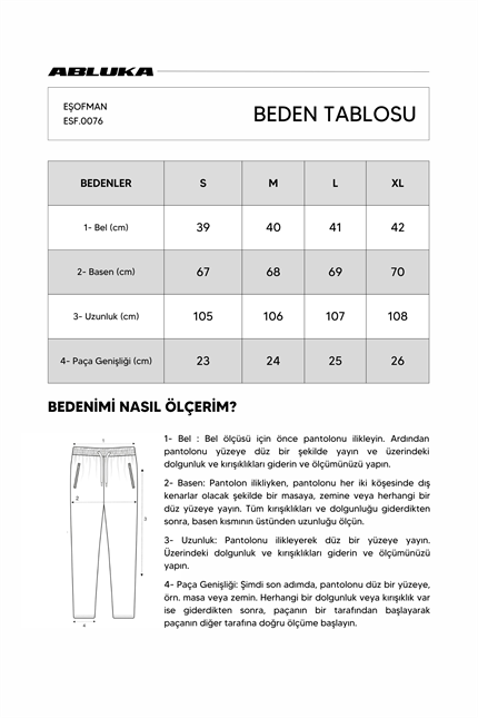 Erkek Yan Şerit Detaylı Baggy Eşofman Altı Beyaz