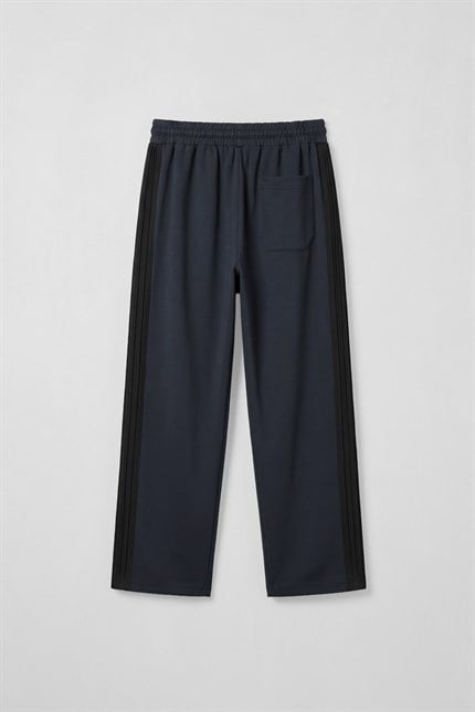 Erkek Yan Şerit Detaylı Baggy Eşofman Altı Lacivert