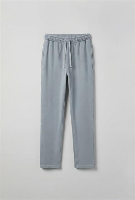 Erkek Yıkamalı Baggy Fit İnce Eşofman Gri