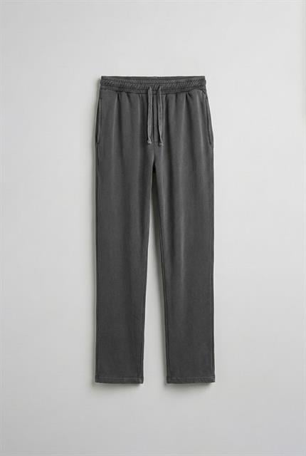 Erkek Yıkamalı Baggy Fit İnce Eşofman Siyah