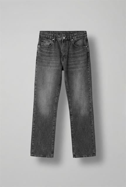 Erkek Yıkamalı Baggy Fit Jean Pantolon Gri