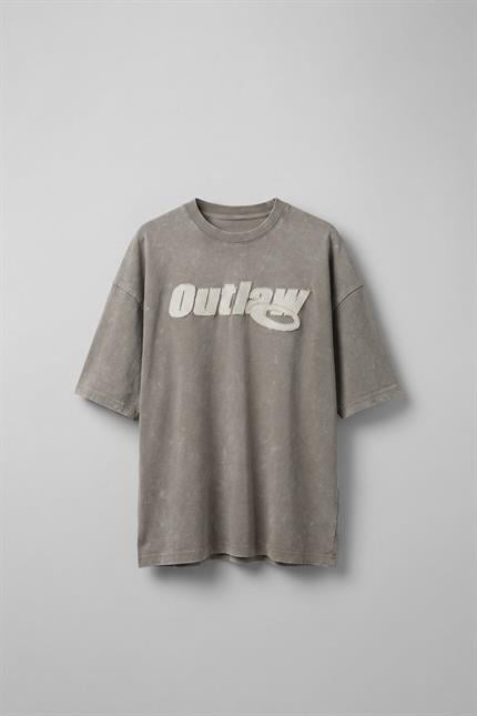 Erkek Yıkamalı Yumuşak Dokulu Oversize T-Shirt Açık Bej