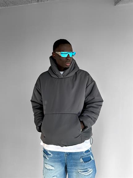 Erkek Kanguru Cepli Mont Antrasit