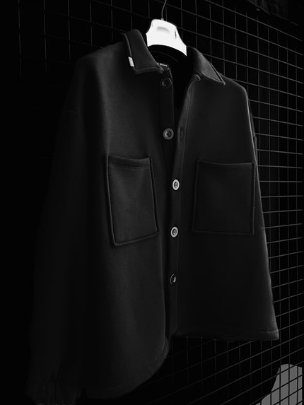 Erkek Oversize Basic Rahat Ceket Siyah