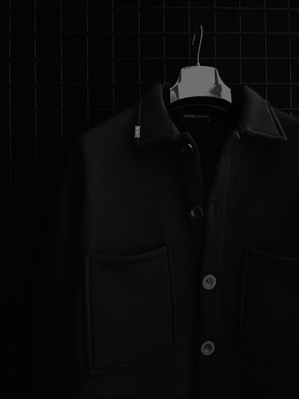 Erkek Oversize Basic Rahat Ceket Siyah