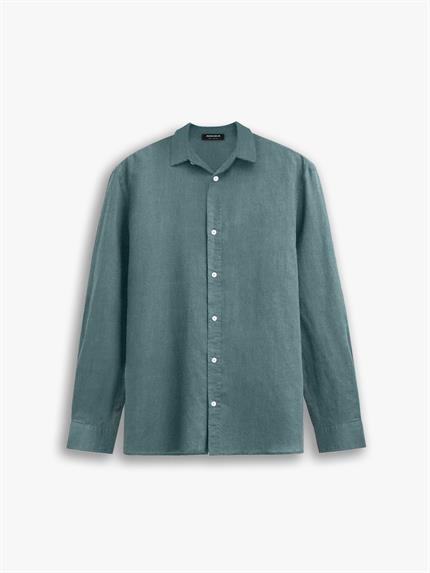 Erkek Oversize Basic Rahat Gömlek Mint