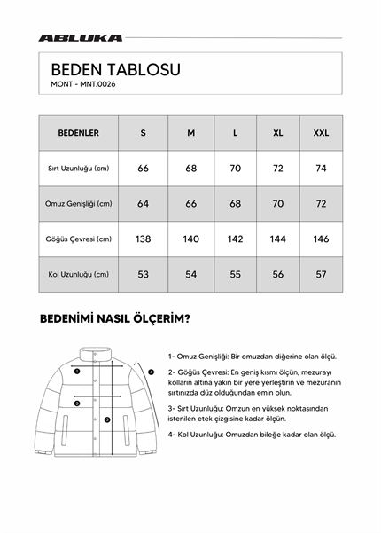 Erkek Oversize Dolgulu Denim Mont Buz Mavi