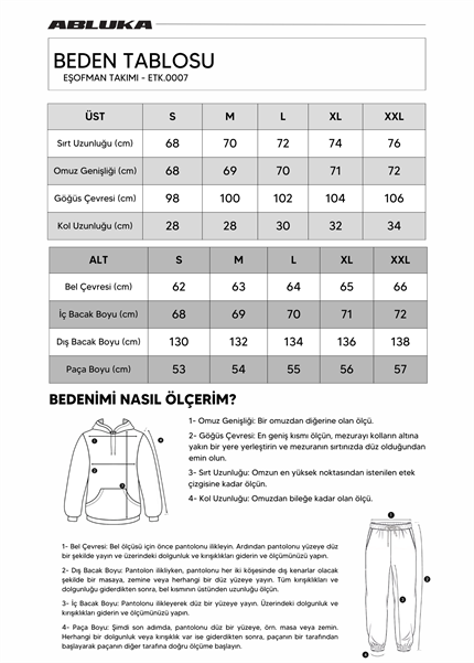 Erkek Oversize Eşofman Takımı Indigo