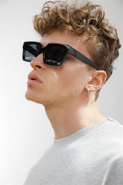 Erkek Oversize Önü Cepli Dokulu T-Shirt Gri