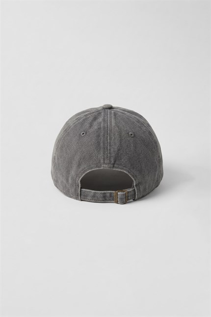 Unisex Basic Yıkamalı Beyzbol Şapka Gri