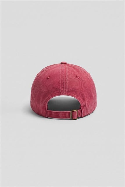 Unisex Basic Yıkamalı Beyzbol Şapka Kırmızı