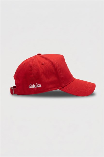 Unisex Essential Signature Nakışlı Beyzbol Şapka Kırmızı