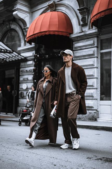 Erkek Oversize İtalyan Kaşe Kaban Kahve