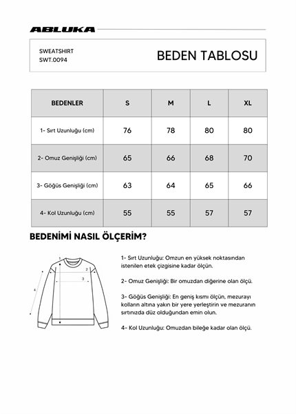 Erkek Oversize Baskılı Premium Sweatshirt Siyah