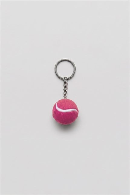 Unisex Tenis Topu Anahtarlık Pembe