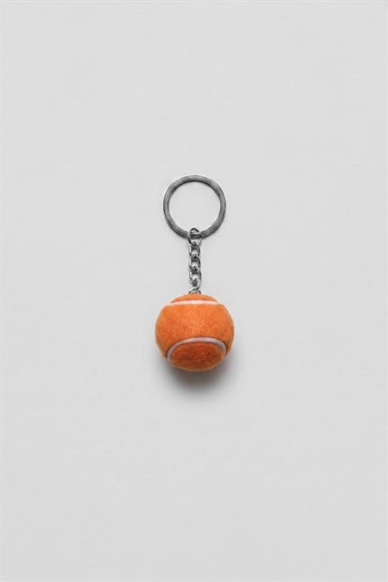 Unisex Tenis Topu Anahtarlık Turuncu