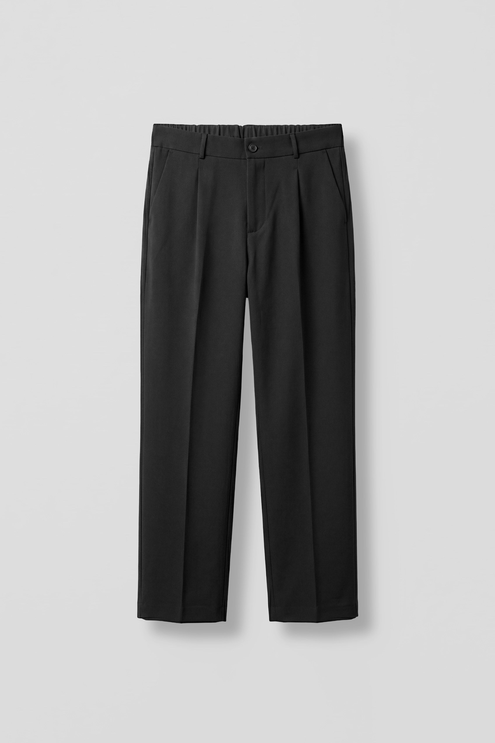 Erkek Baggy Fit Beli Lastikli Rahat Pantolon Siyah