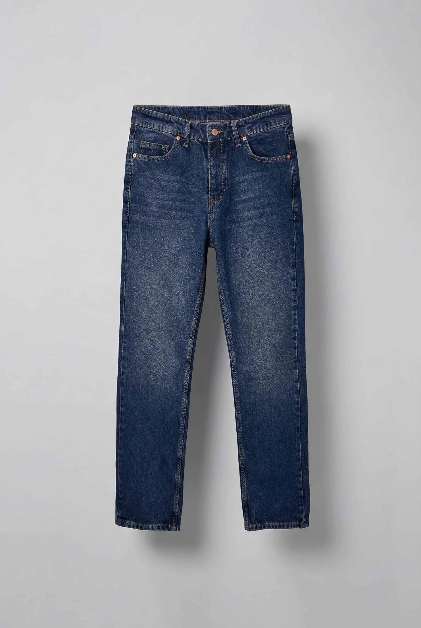 Erkek Baggy Fit Jean Koyu Mavi