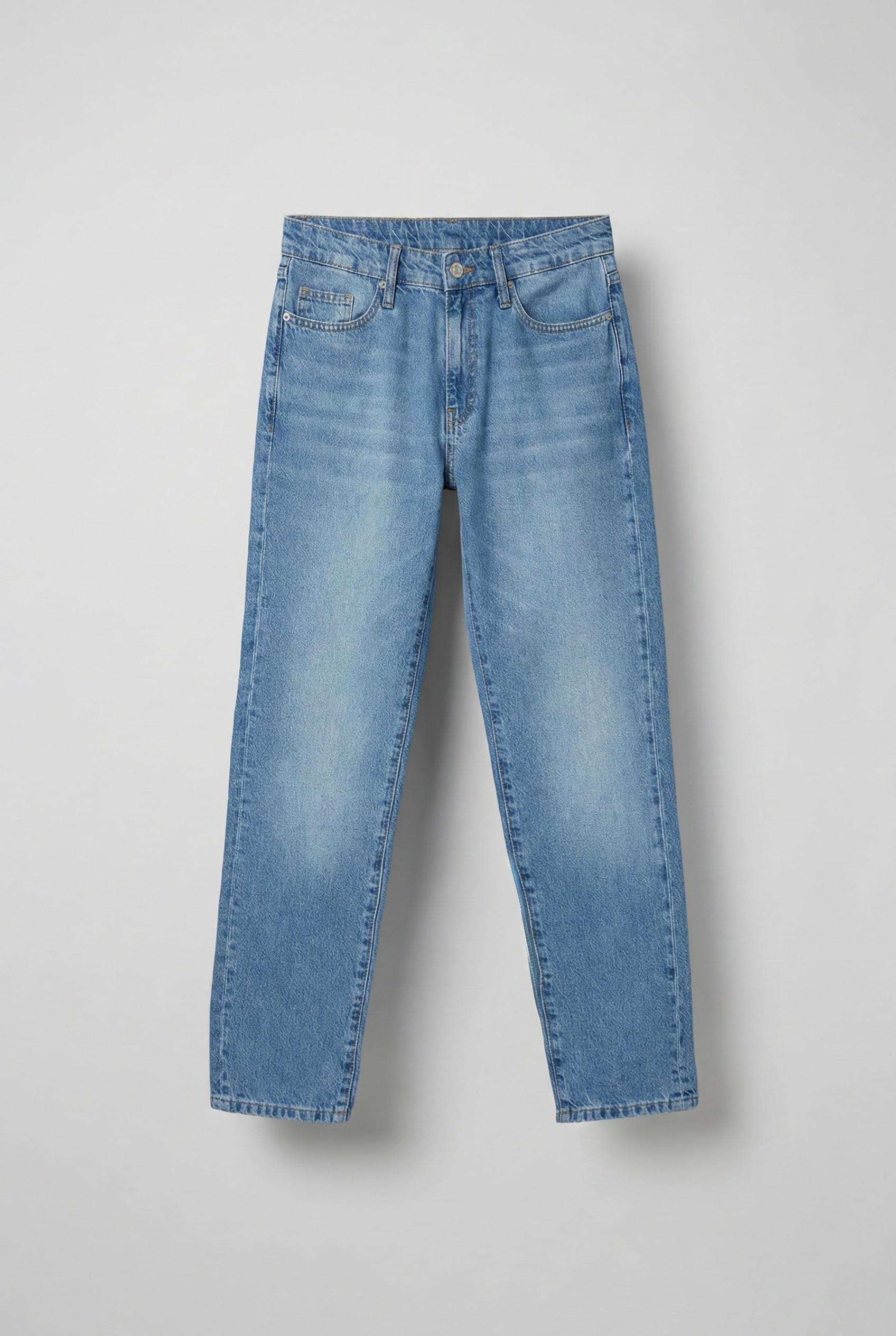 Erkek Basic Boyfriend Jean Mavi