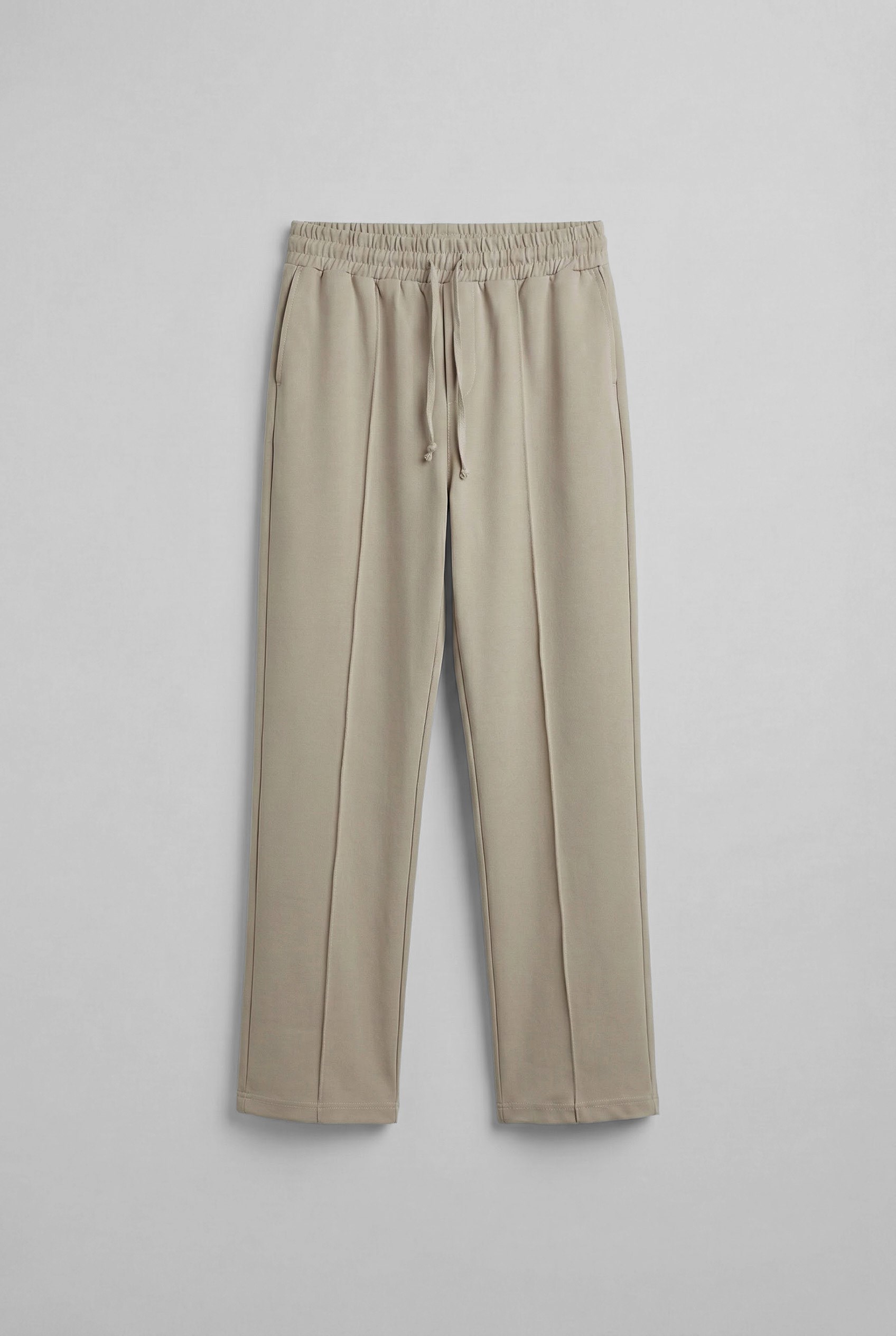 Erkek Beli Lastikli Baggy Pantolon Bej