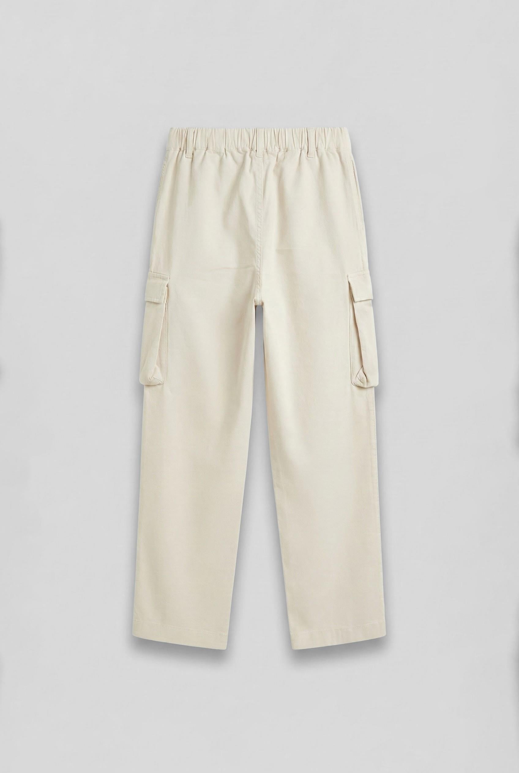 Erkek Kargo Cepli Esnek Baggy Pantolon Açık Bej · 2