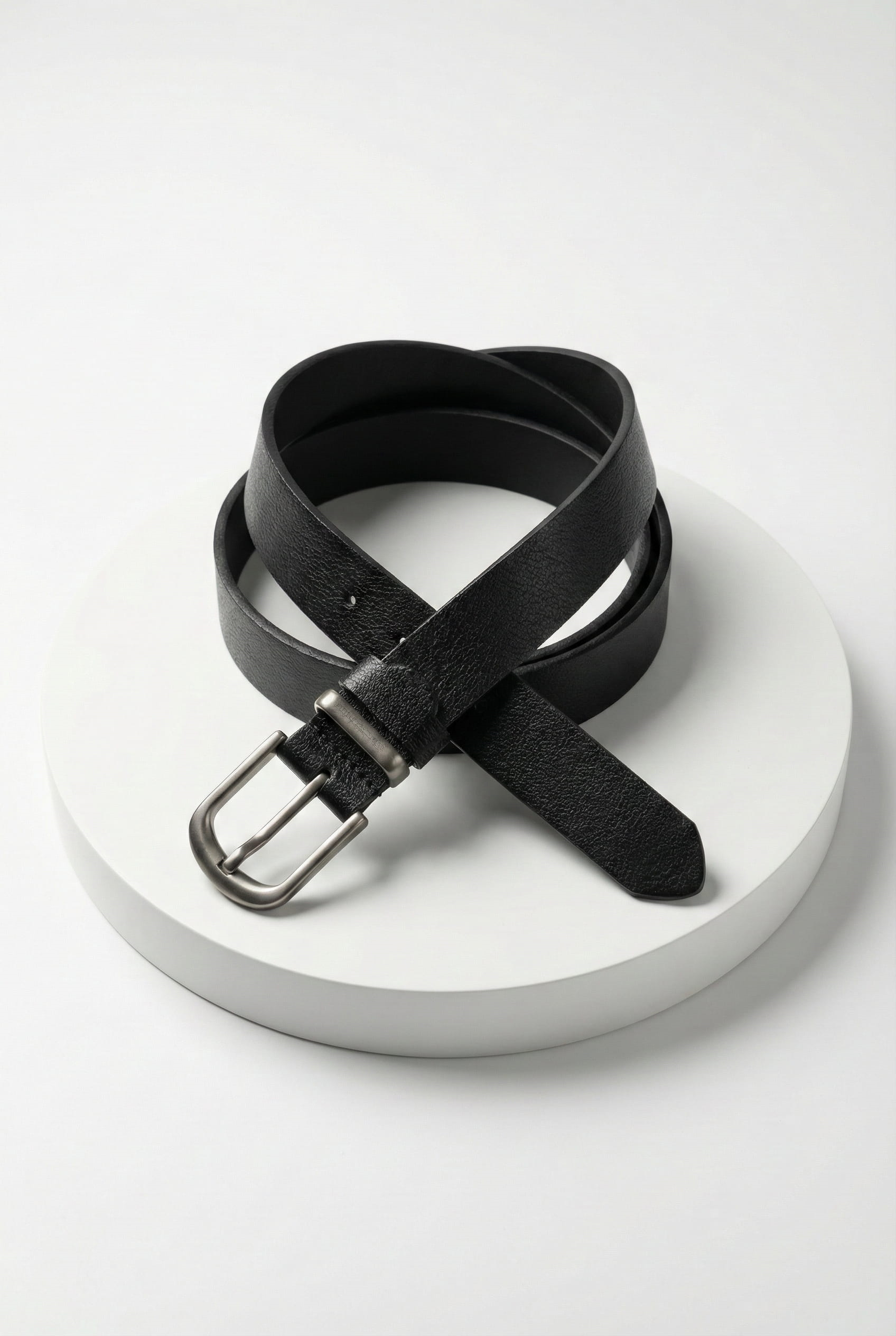 Erkek Klasik Tokalı Deri Kemer Siyah