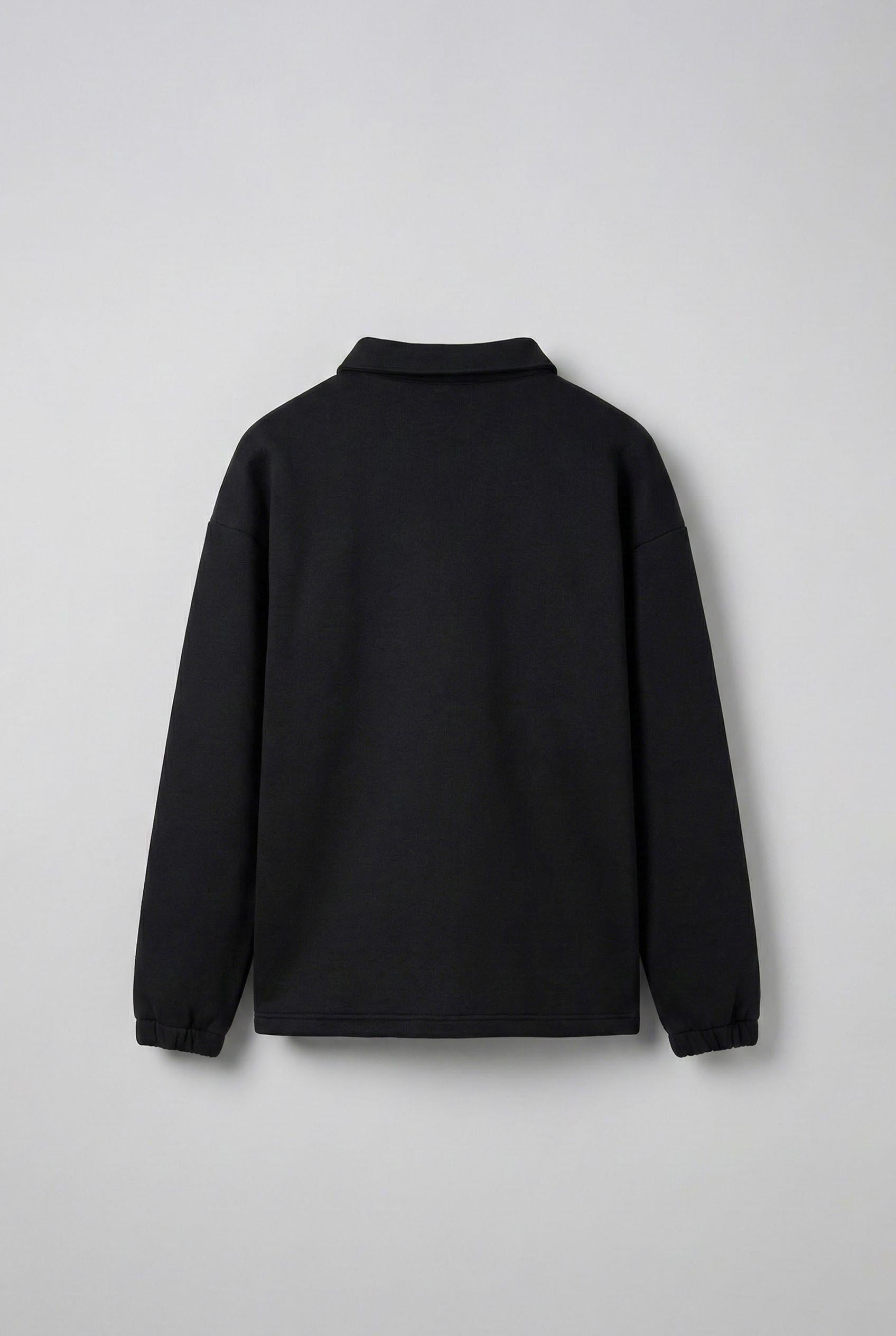 Erkek Oversize Basic Rahat Ceket Siyah · 5