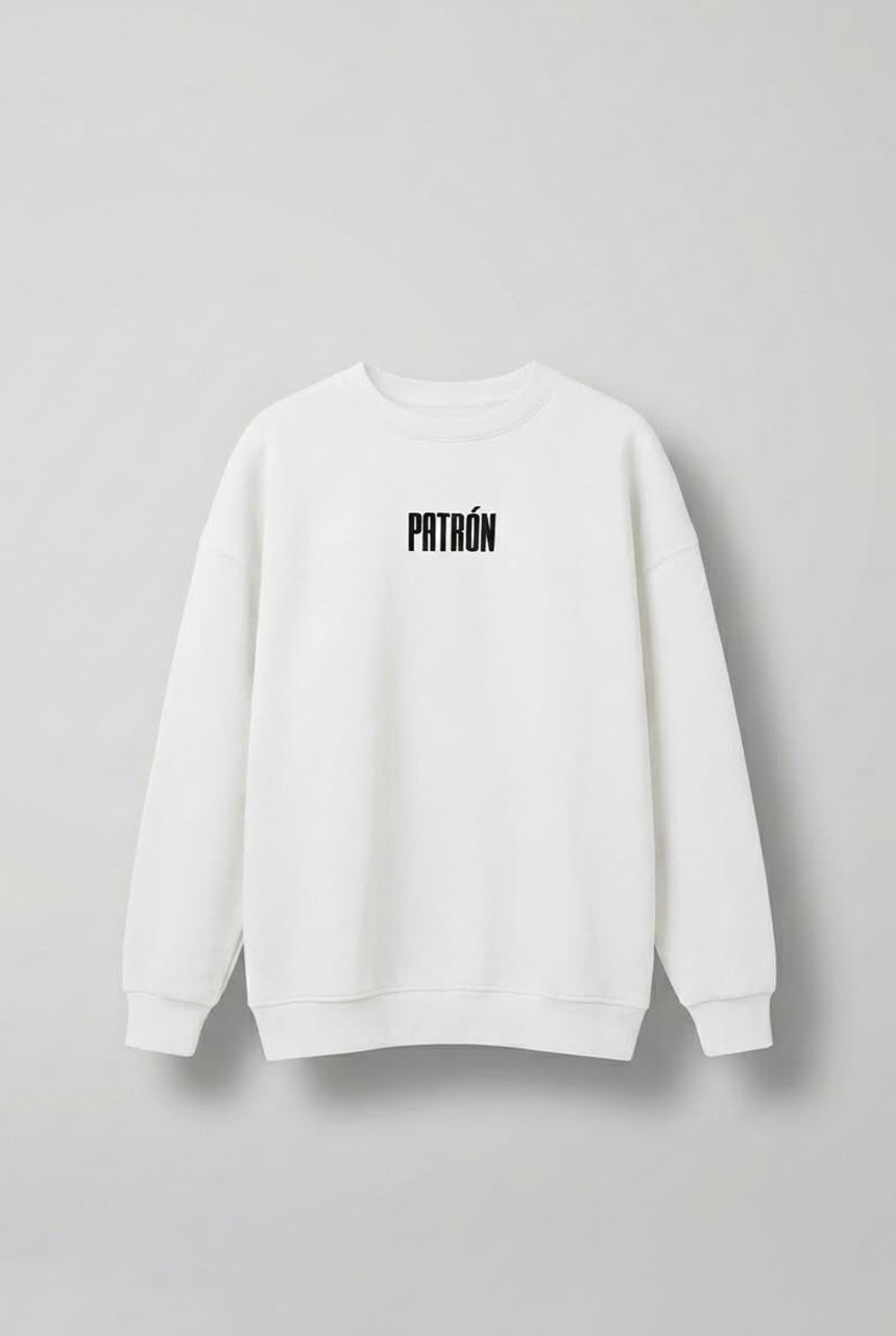 Erkek Oversize Baskılı Premium Sweatshirt Ekru · 2