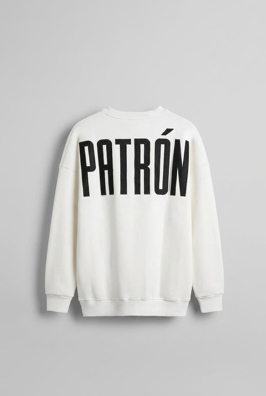 Erkek Oversize Baskılı Premium Sweatshirt Ekru