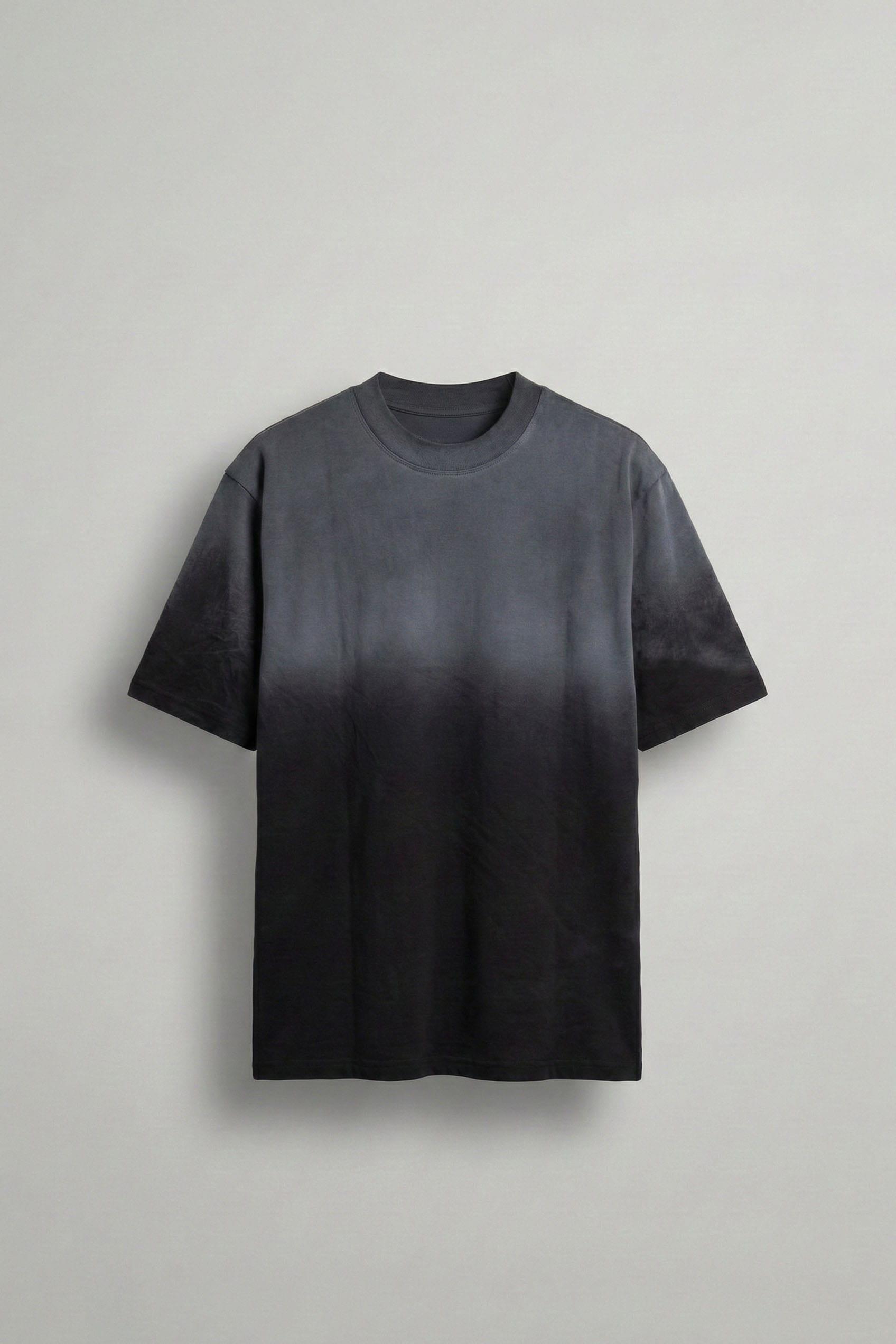 Erkek Oversize Yıkamalı Premium T-Shirt Siyah