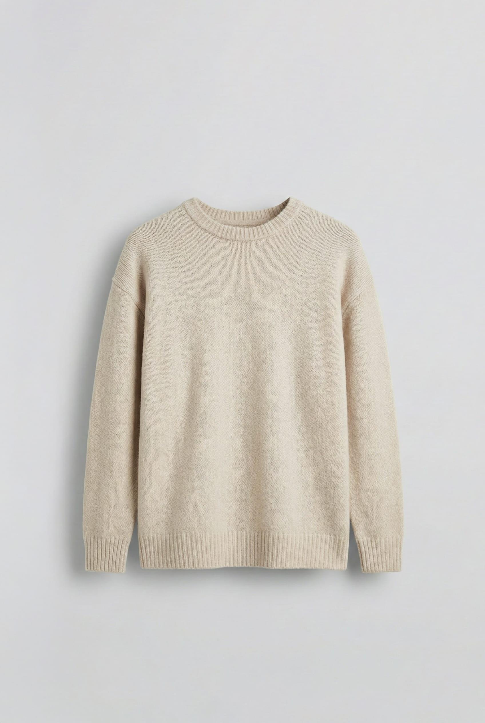 Erkek Oversize Yumuşak Dokulu Kazak Taş