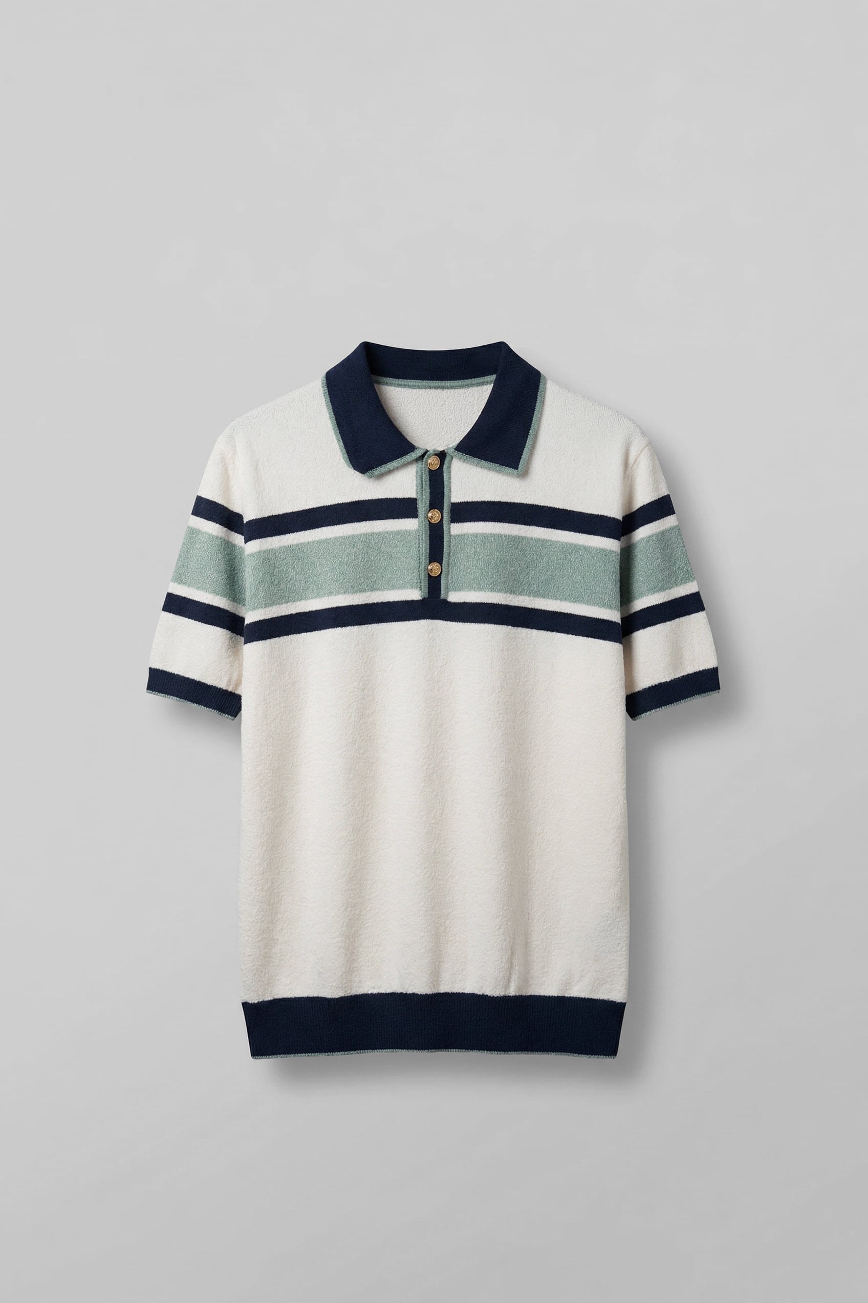 POLOシャツ Erkek Çizgili Polo Yaka Triko T-Shirt | ABLUKA