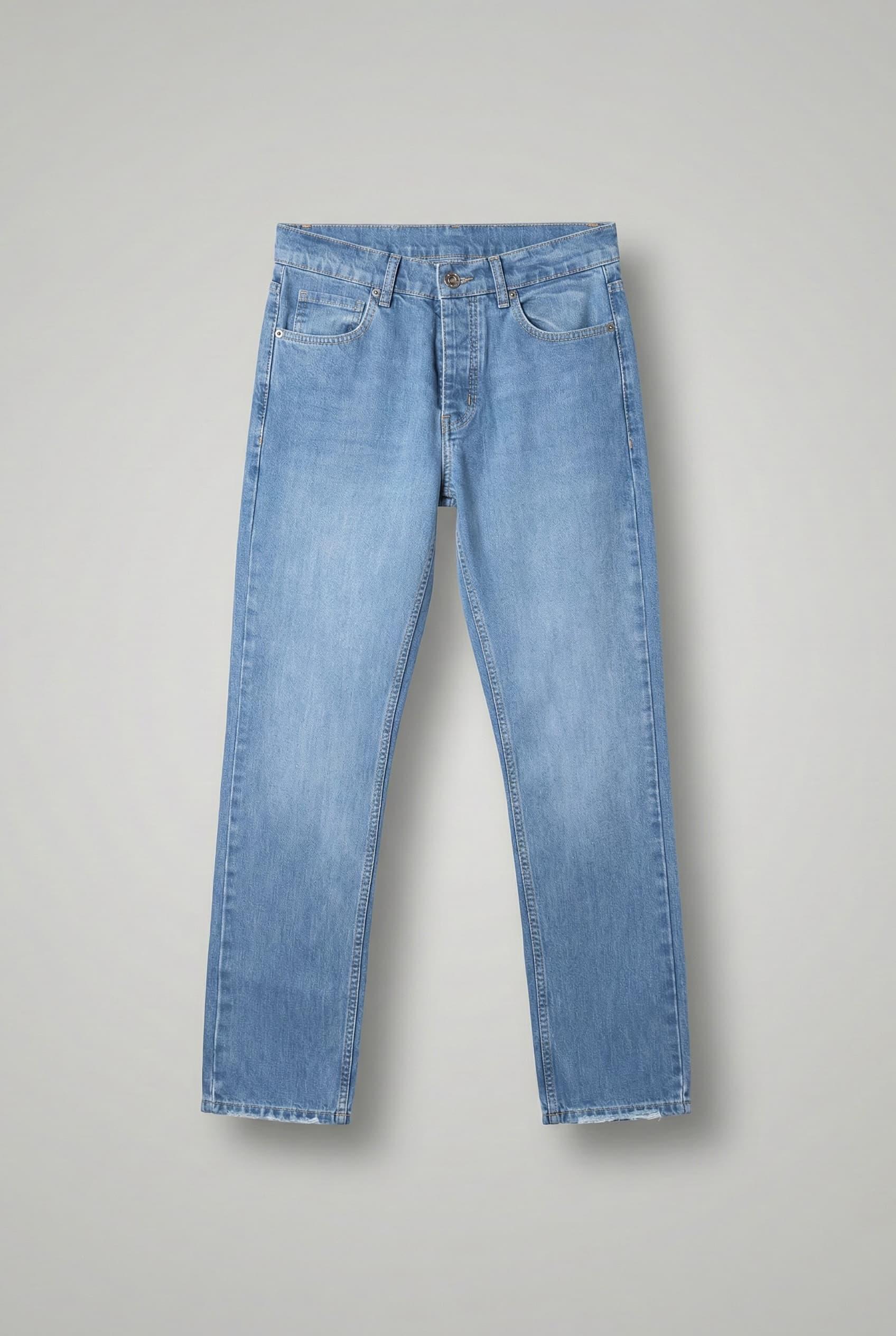 Erkek Regular Fit Jean Pantolon Mavi