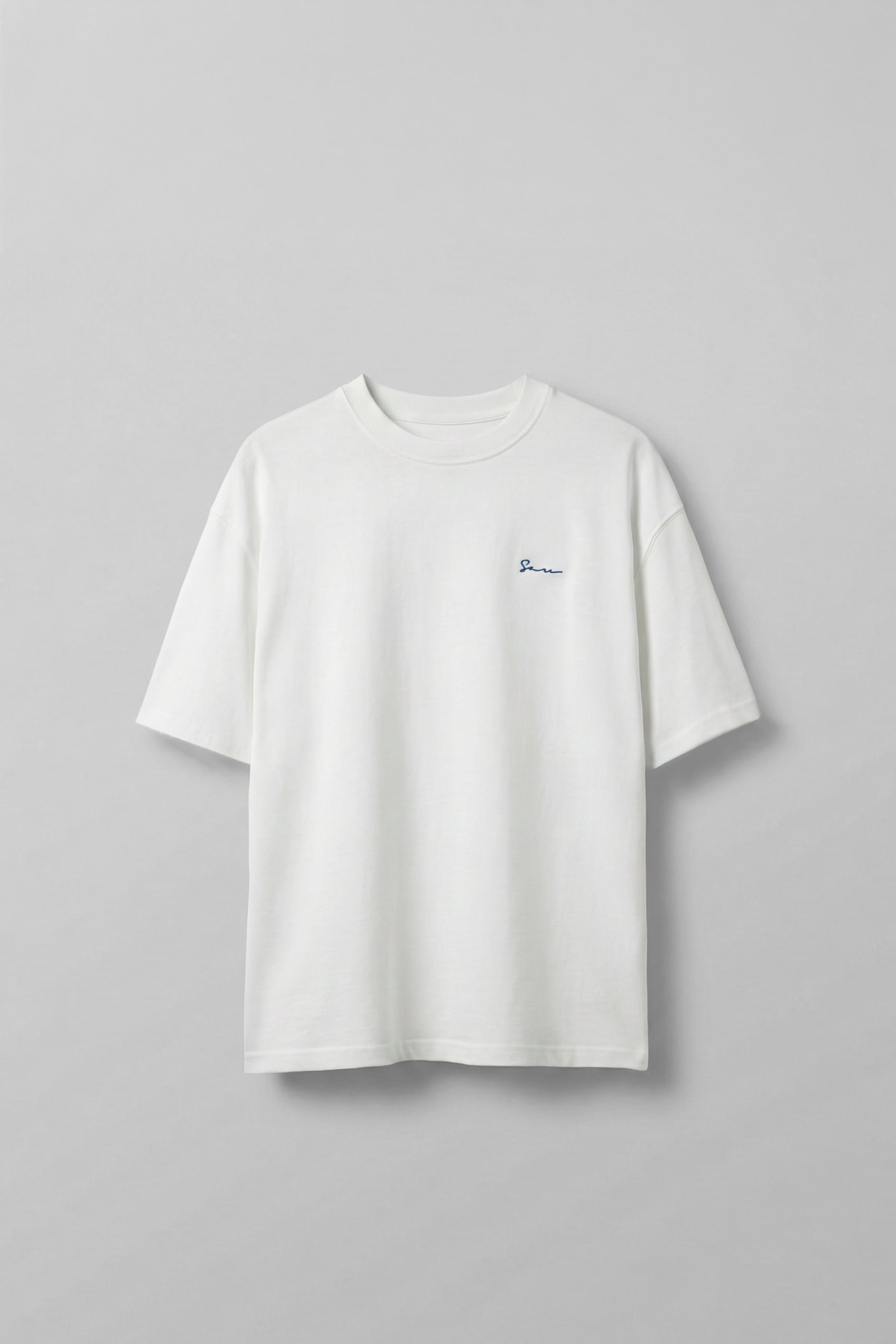 Erkek Sırtı Yamalı Oversize T-Shirt Beyaz | Trend Anatolia Sokak Stili