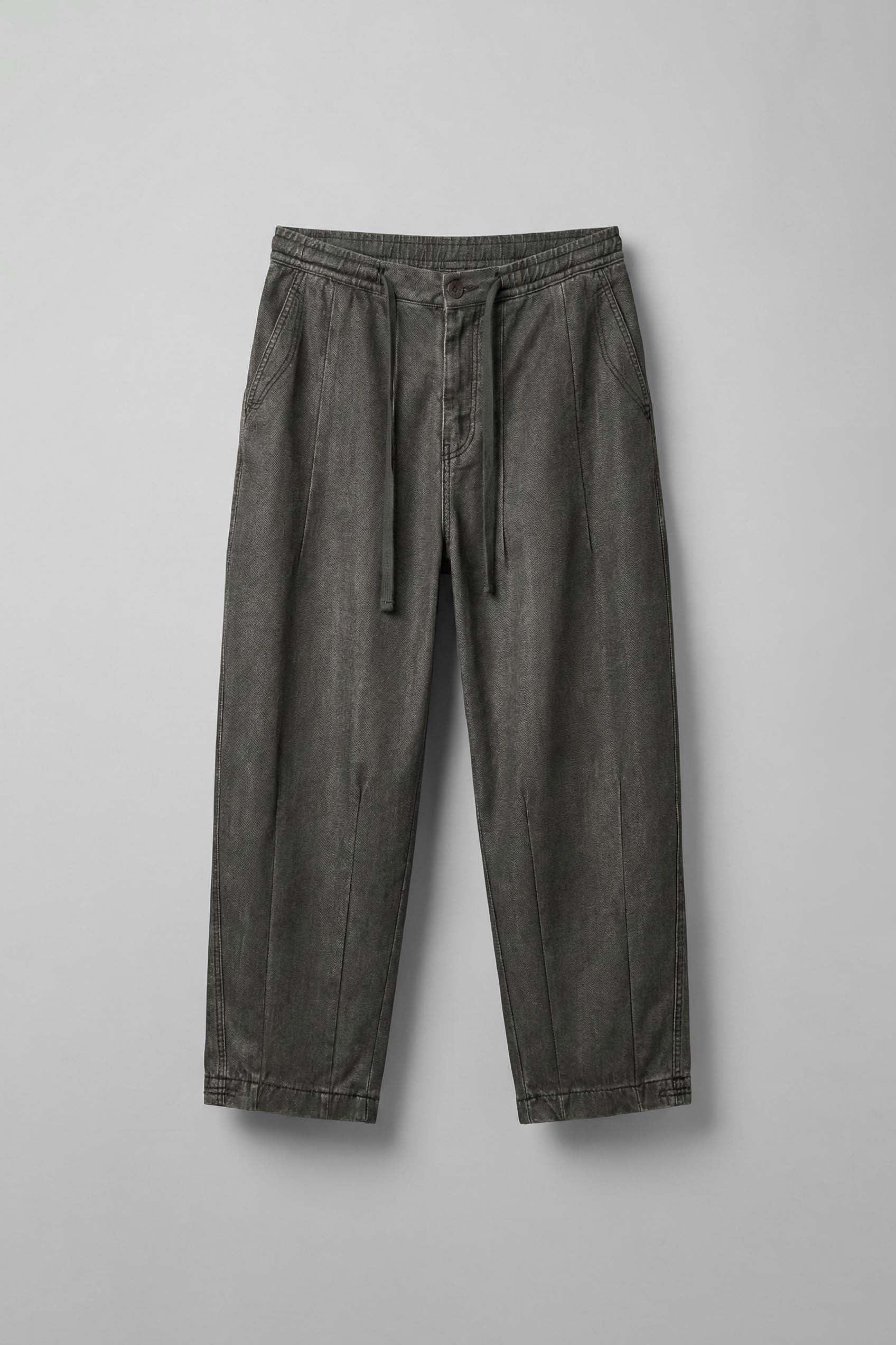 Erkek Süper Baggy Vintage Jogger Pantolon Füme