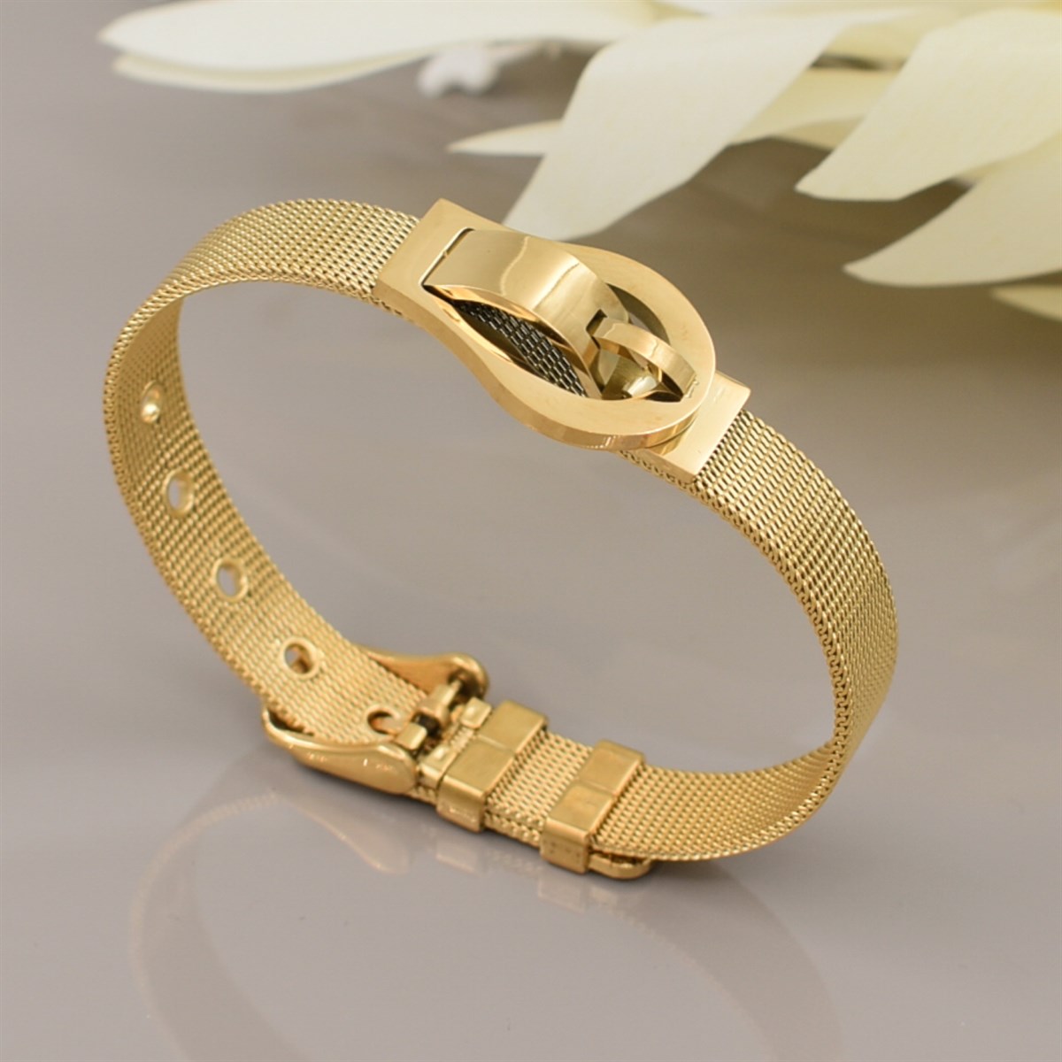 Kemer Dizayn Ayarlı Hasır Kelepçe