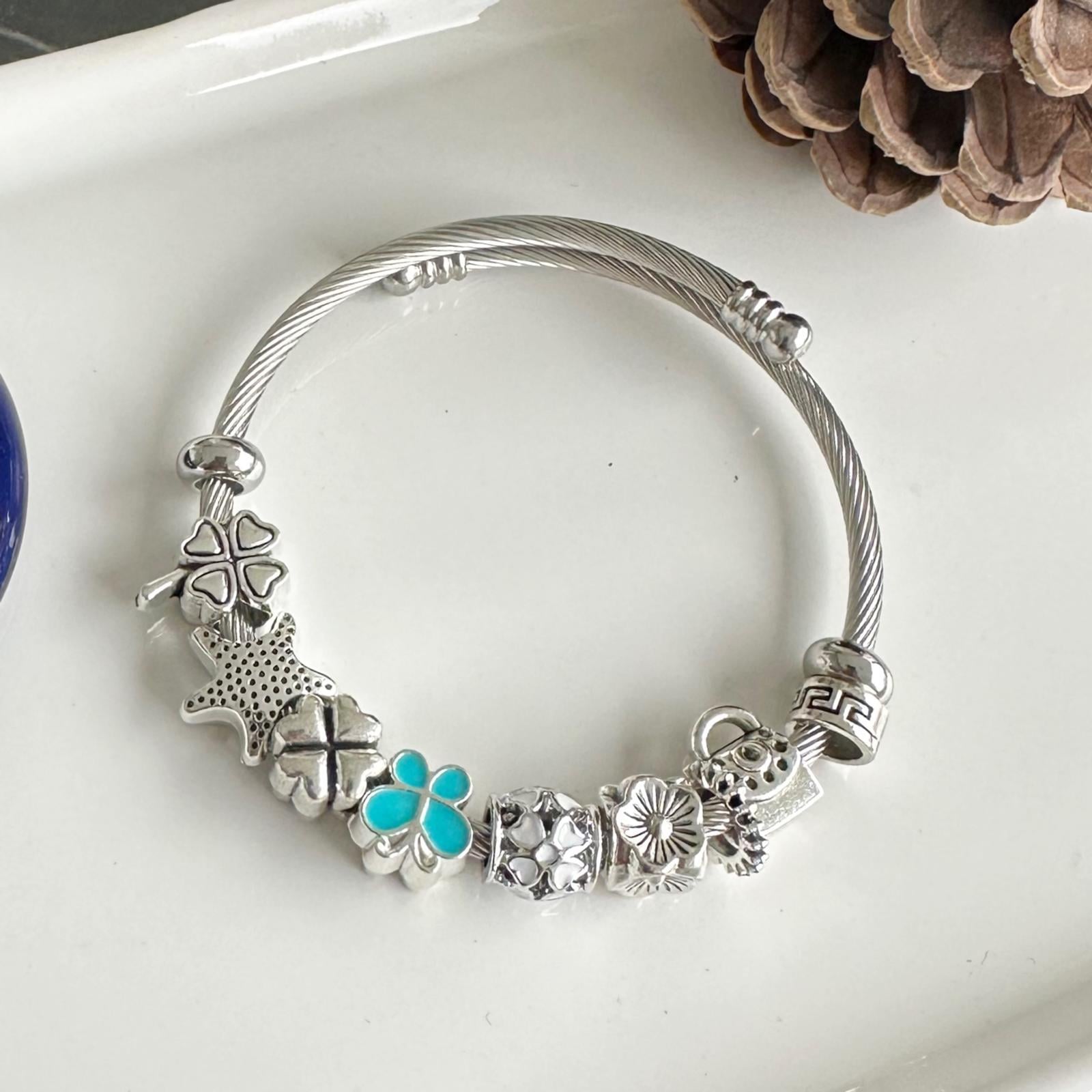 PDR Gümüş 7 Çelik Bileklik