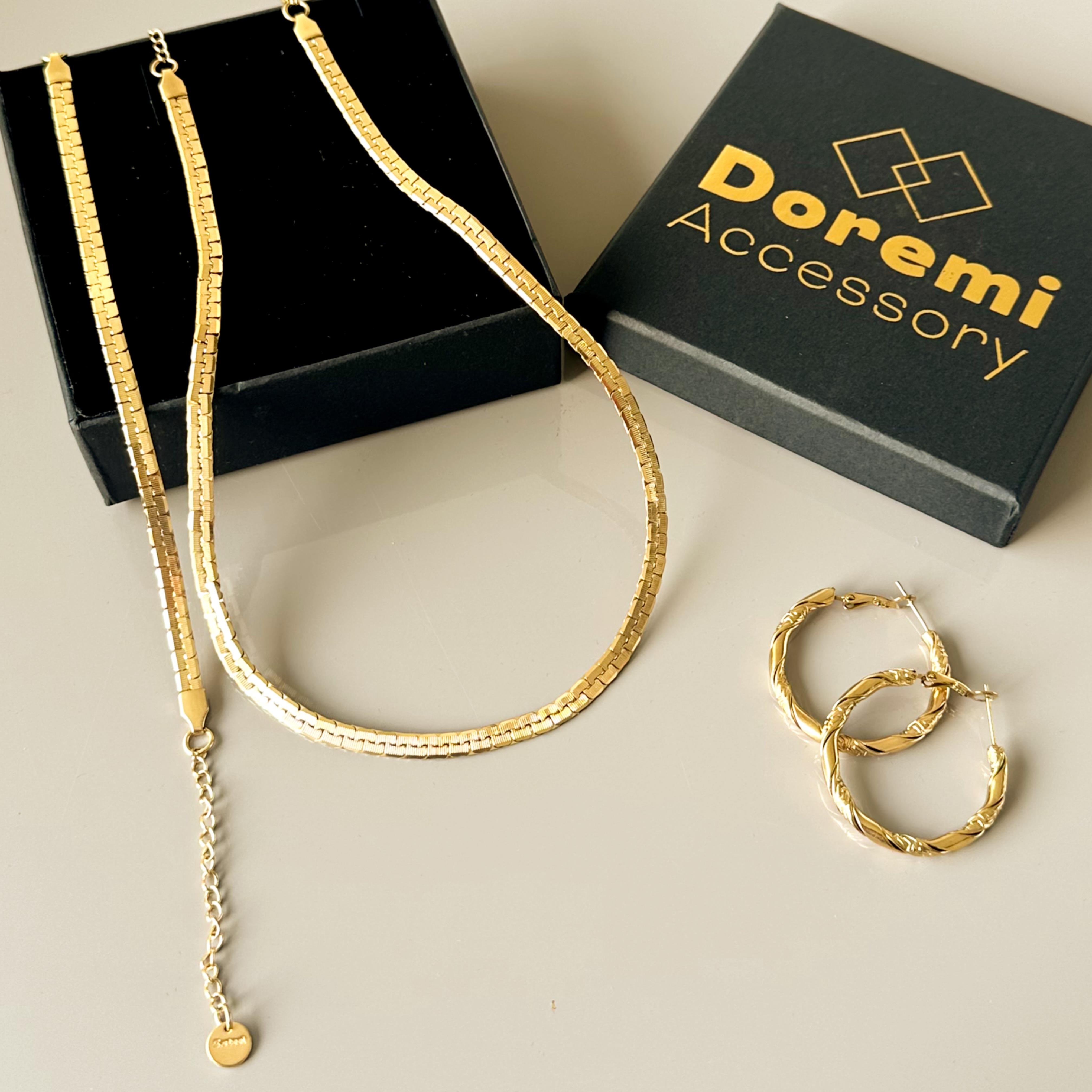 Plakalı Altın Kaplama Çelik Set