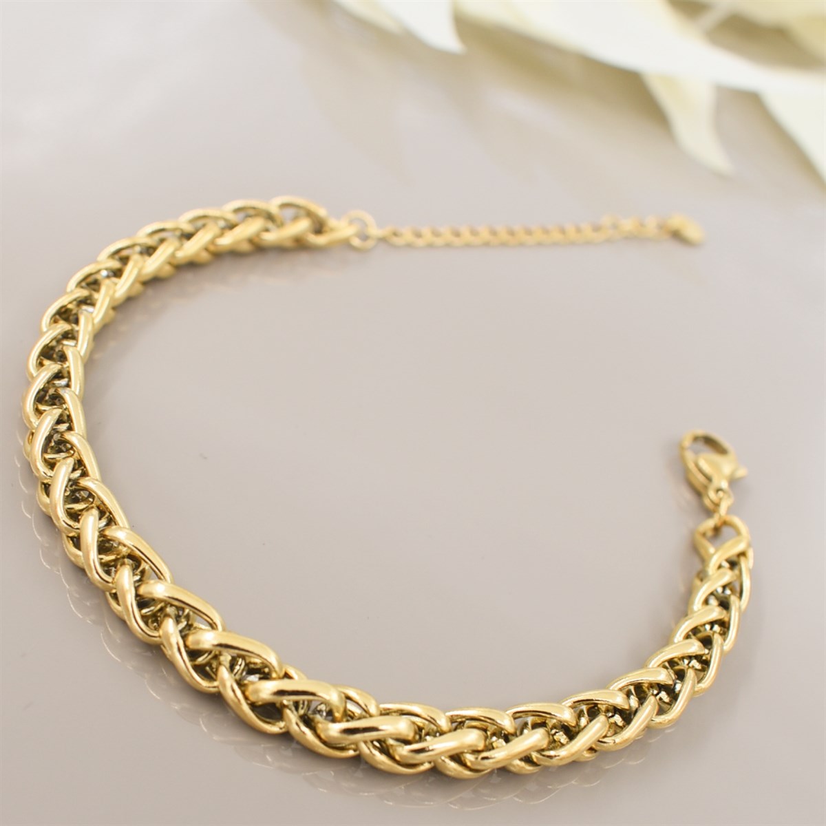 Samanyolu Altın Kaplama Çelik Bileklik