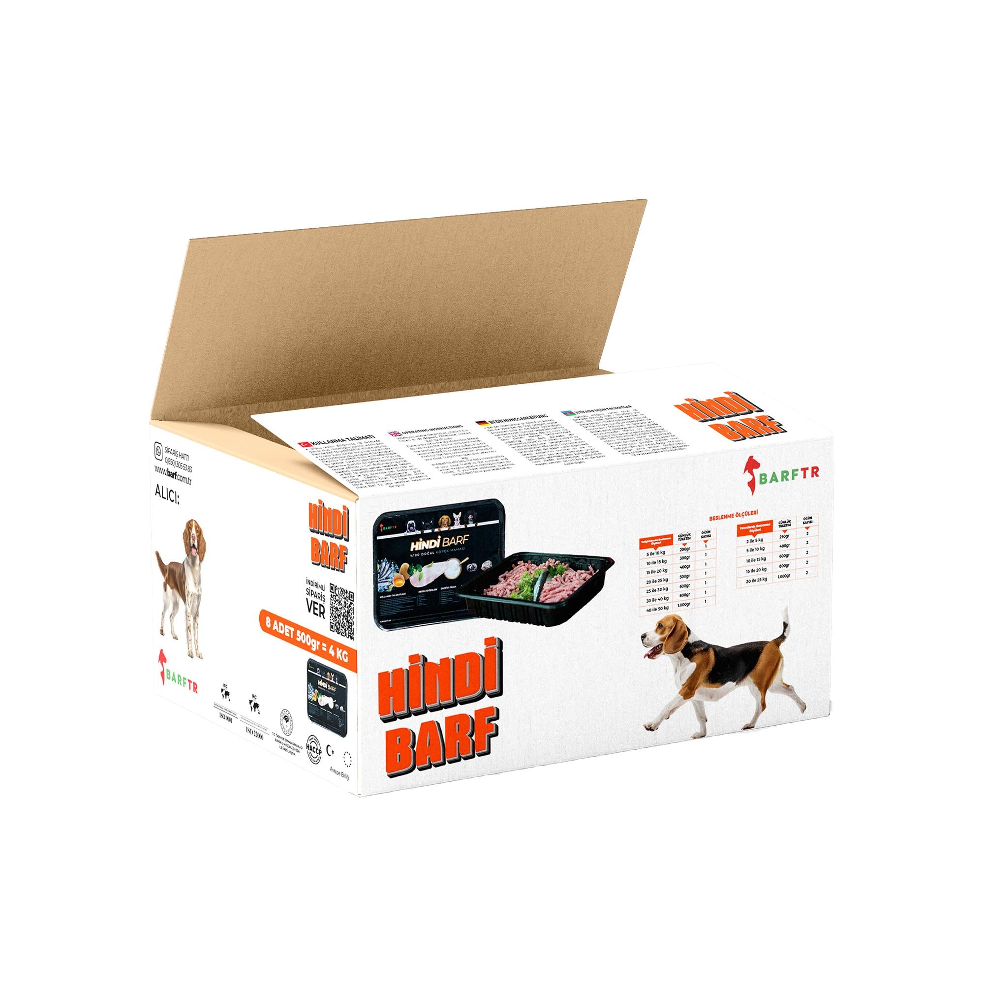 Atom Hindi Barf 4 kg Köpek Maması 